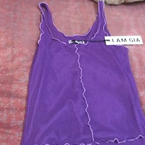 IAMGIA #IAMGIA Purple Jericho mesh top